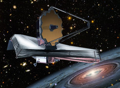 Figure 1: The James Webb Space Telescope, whose primary mirror has a diameter of 6.5 meters, will be launched in 2018. It is the designated successor of the Hubble Space Telescope.