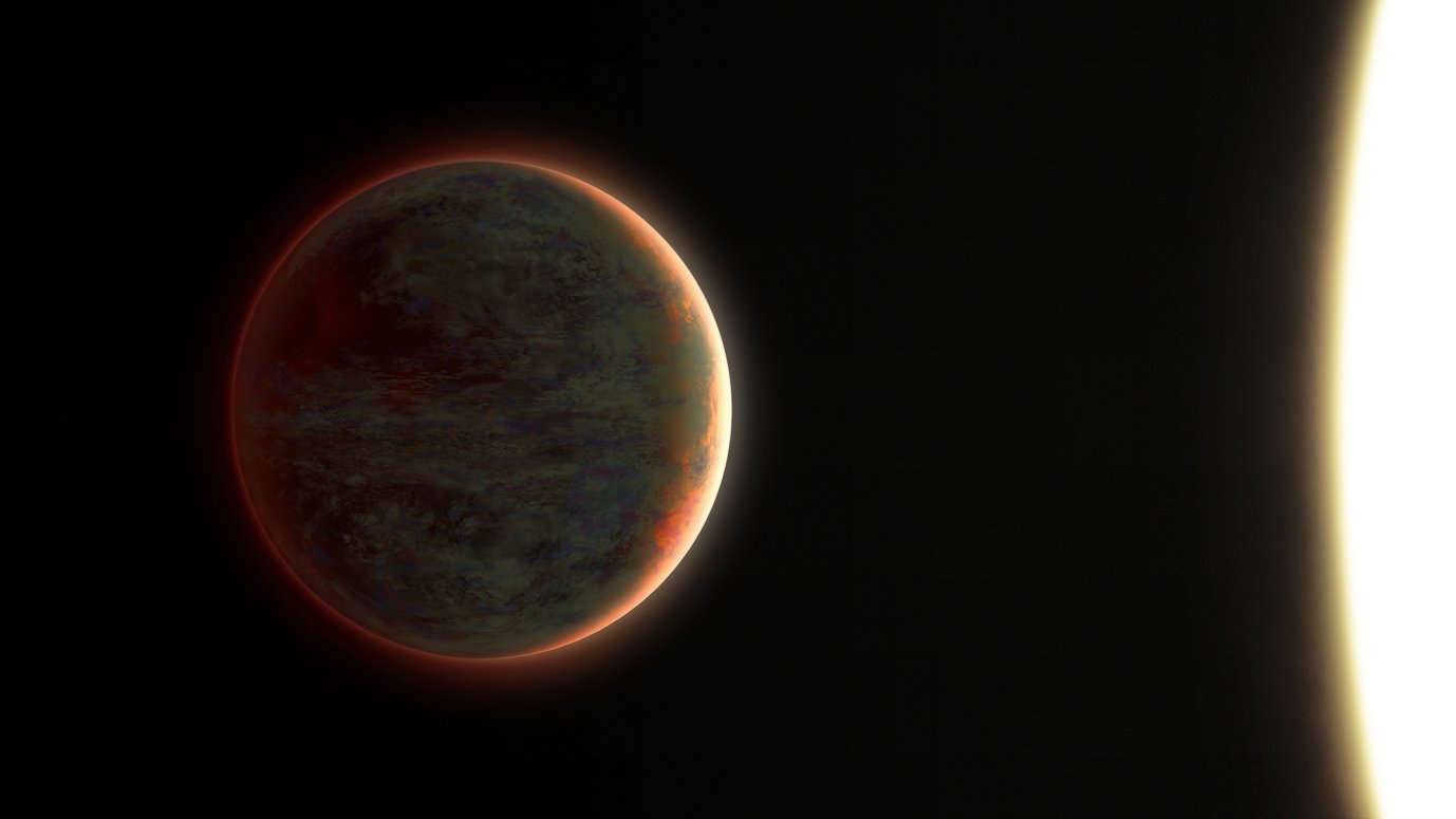 Artistic impression of the exoplanet WASP-121 b