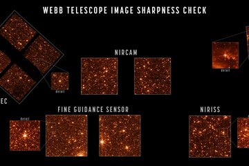 Test images taken with the James Webb Space Telescope