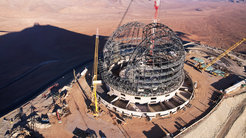 The Extremely Large Telescope on Cerro Armazones in Chile is currently under construction (Image from October 2023)